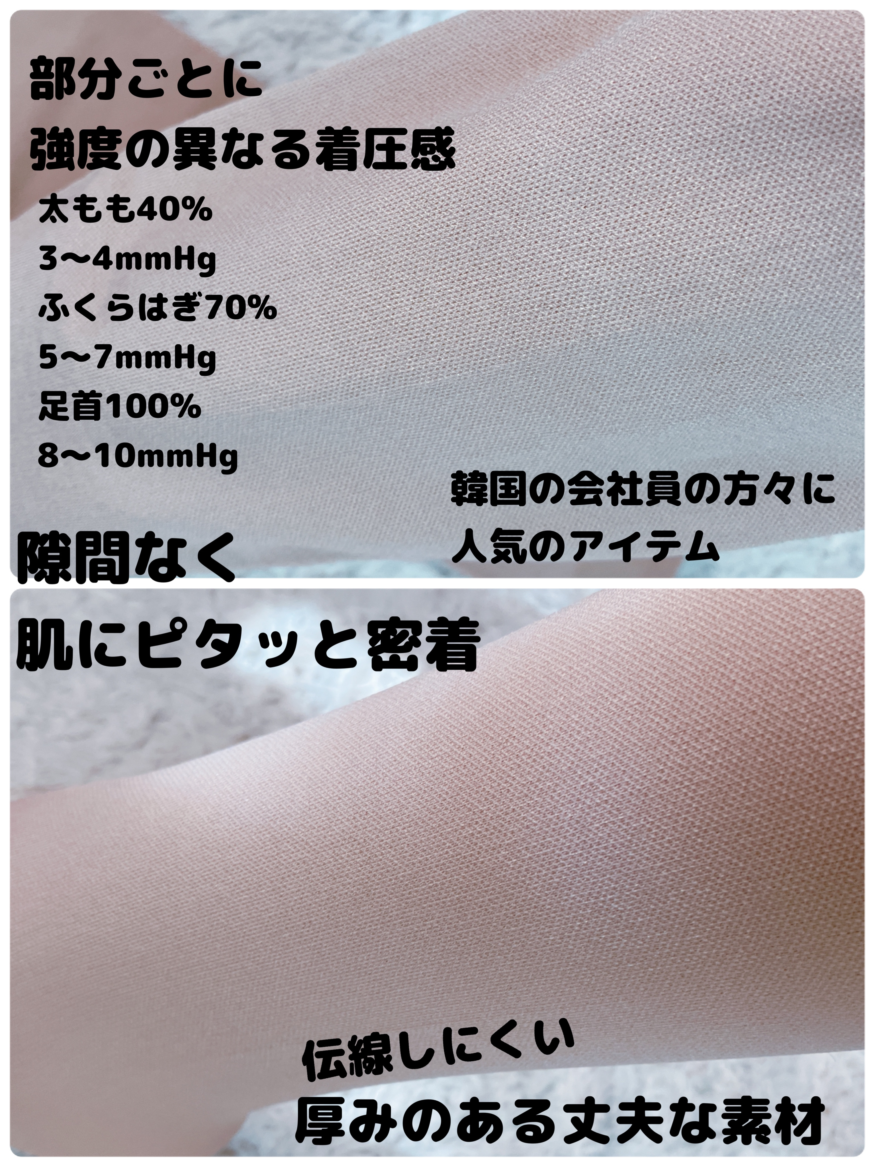 メディカルサポート オープントゥショートストッキング/グラムモーメント/着圧ソックス・レギンスを使ったクチコミ（2枚目）