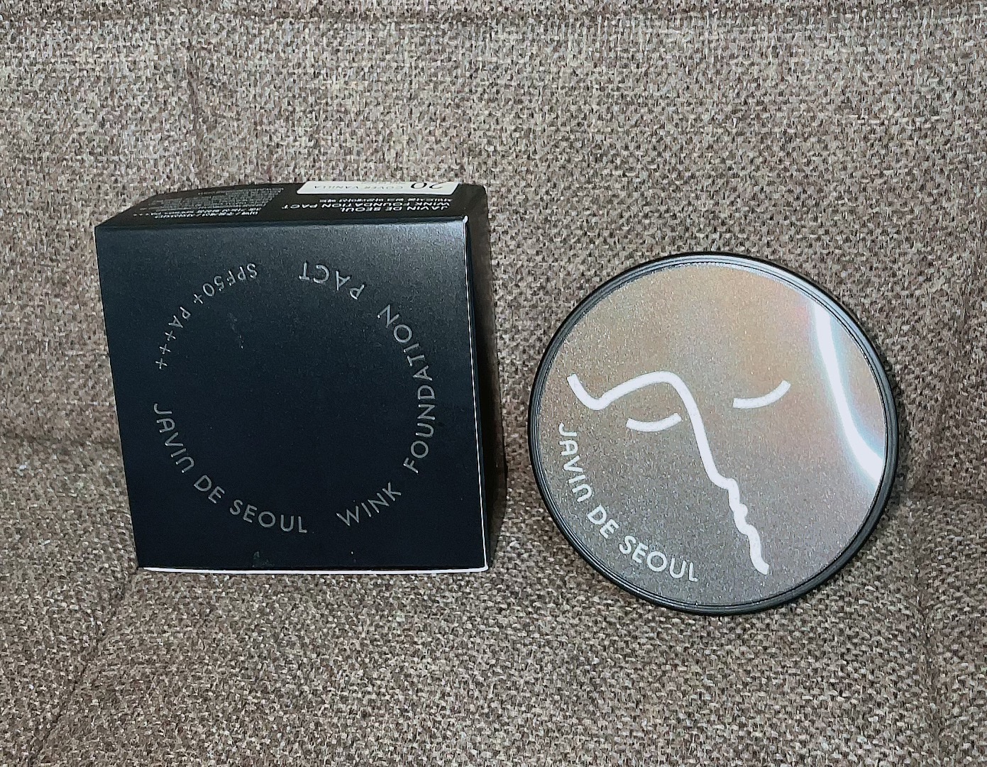 ジャビンドゥソウル ウインクファンデーションパクト 20 COVER VANILLA(カバーバニラ)詰替用レフィル/Javin De Seoul/クッションファンデーションを使ったクチコミ（1枚目）