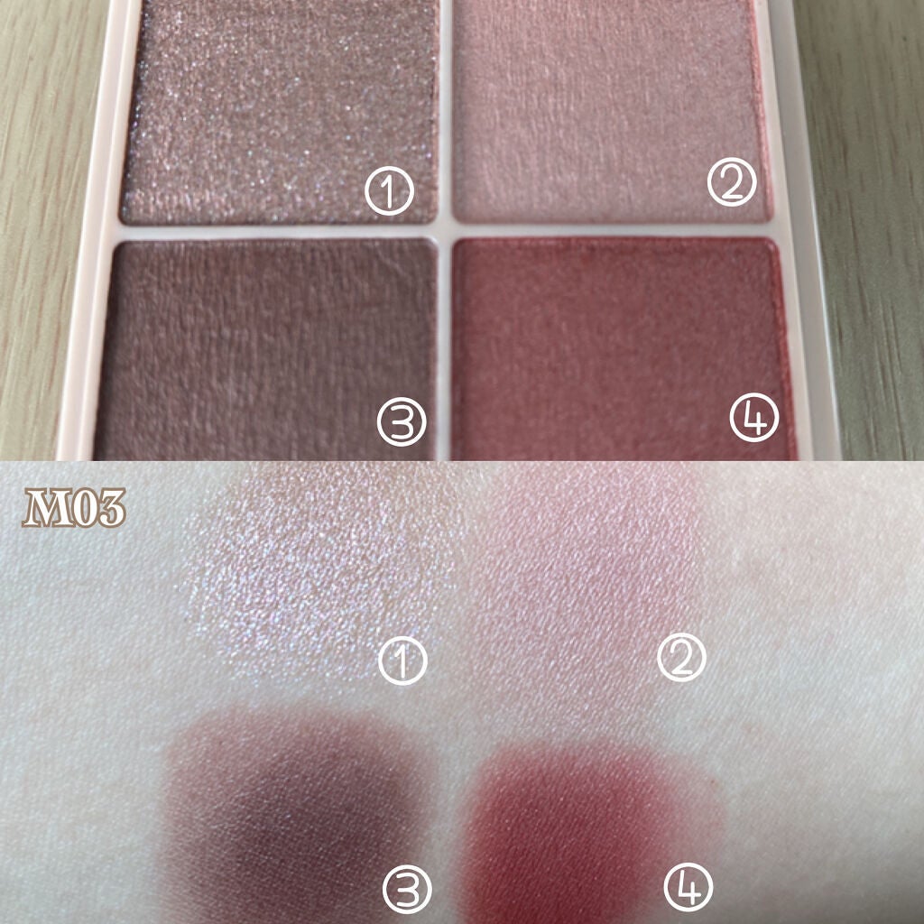 シルキースフレアイズ(マットタイプ)/キャンメイク/アイシャドウパレットを使ったクチコミ(3枚目)