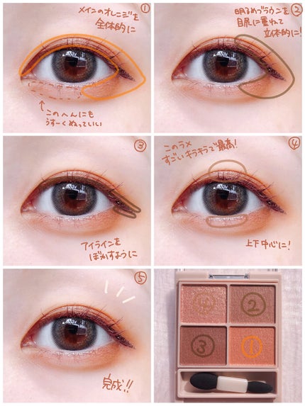 シルキースフレアイズ(マットタイプ)/キャンメイク/アイシャドウパレットを使ったクチコミ(6枚目)