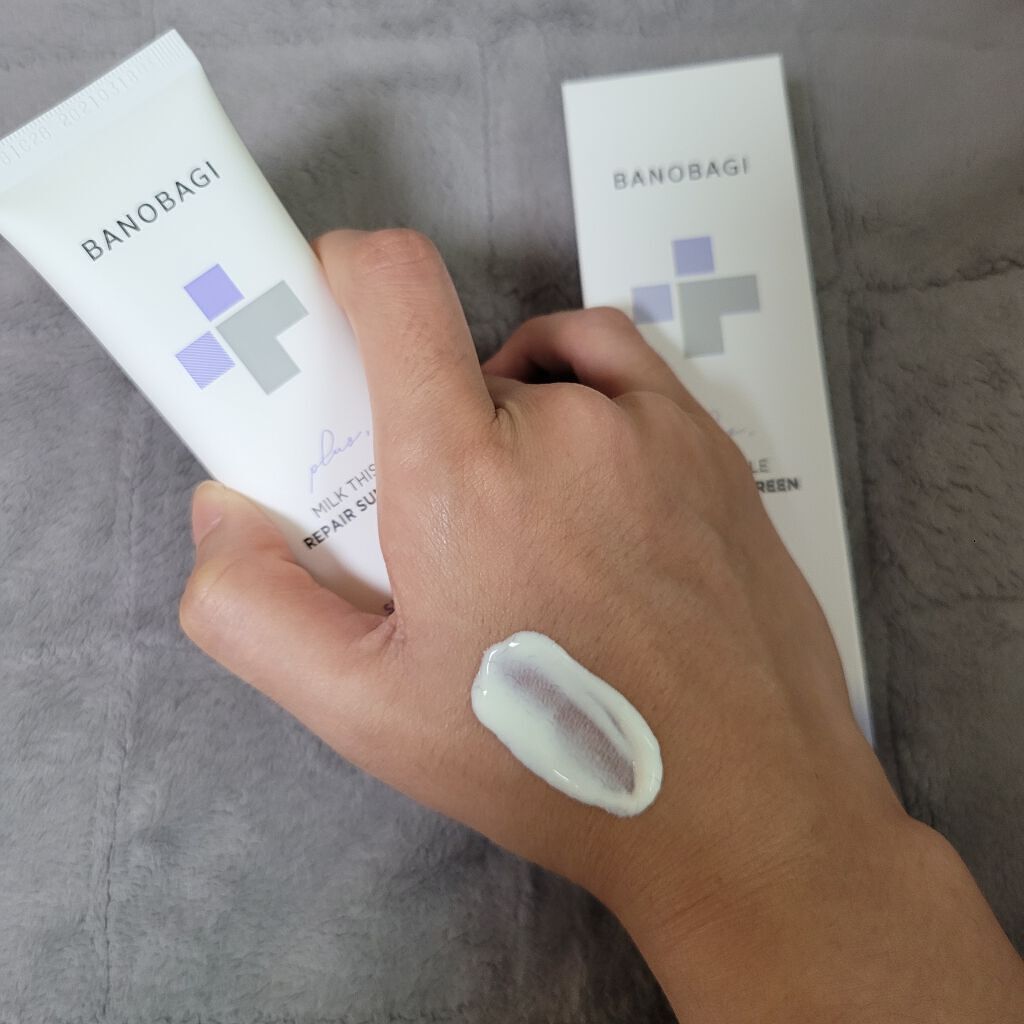 ミルクシスルリペアシカサンスクリーンプラス/BANOBAGI/日焼け止めミルクを使ったクチコミ（1枚目）