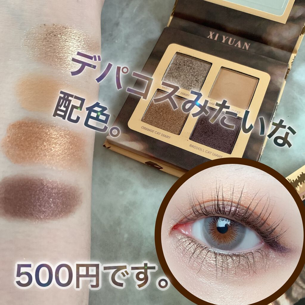 XIYUAN 猫の日記 アイシャドウ/XIYUAN/アイシャドウパレットを使ったクチコミ（1枚目）