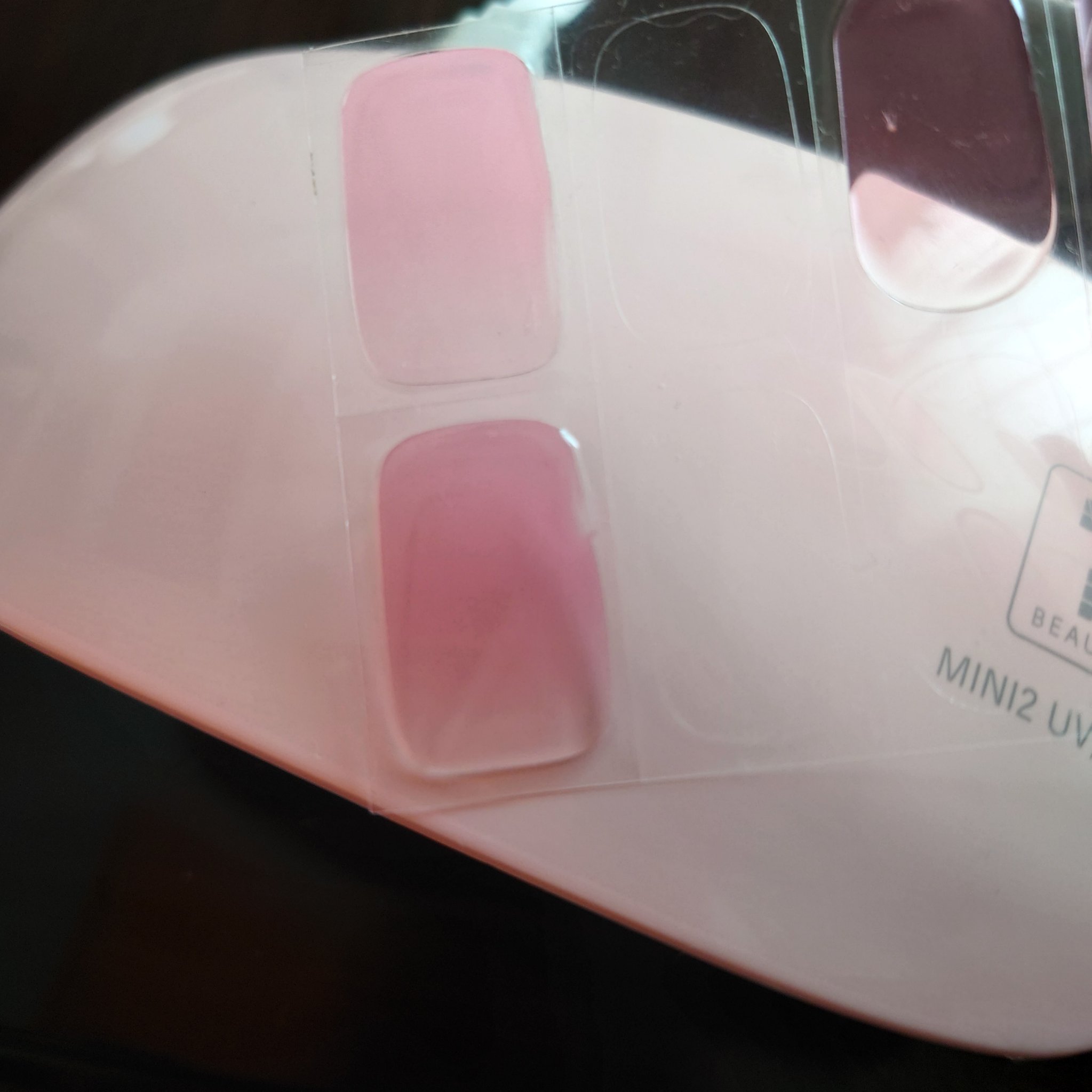 貼って固めるジェルネイルシール/Ururila/ネイルシールを使ったクチコミ（2枚目）