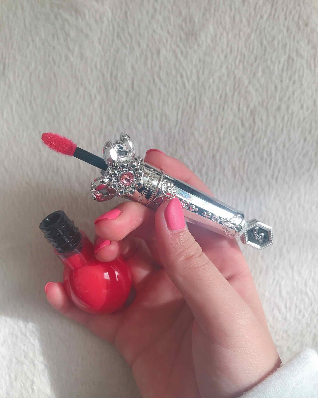 フォーエヴァージューシー オイルルージュ/JILL STUART/口紅を使ったクチコミ(2枚目)