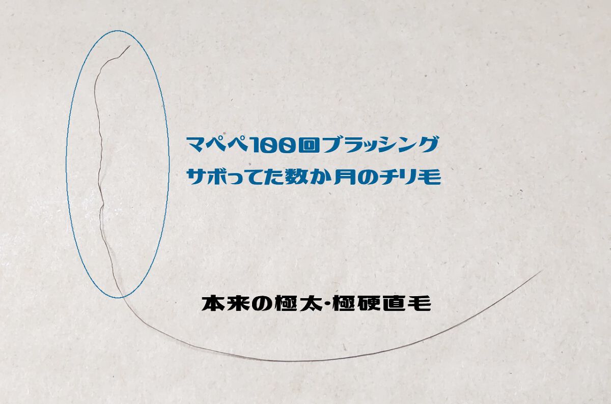 つやつや天然毛のミックスブラシ/マペペ/ヘアブラシを使ったクチコミ(1枚目)