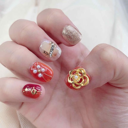 ユニコーンパウダー/セリア/ネイル用品を使ったクチコミ(2枚目)