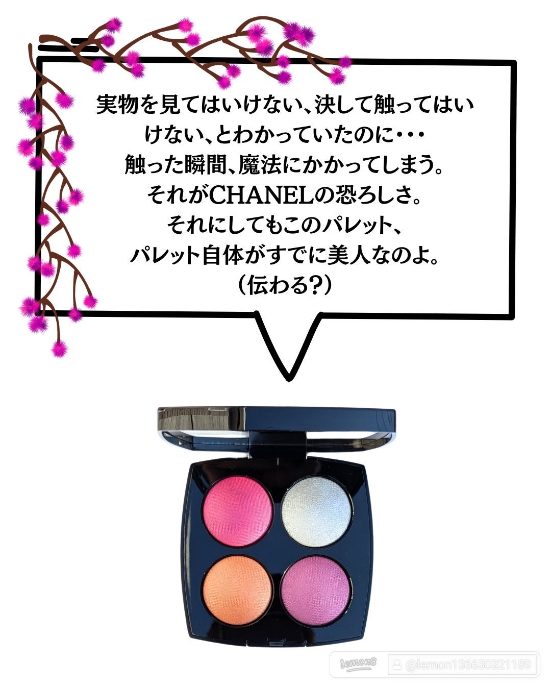 エンチャンテッド ナイト/CHANEL/アイシャドウパレットを使ったクチコミ(2枚目)