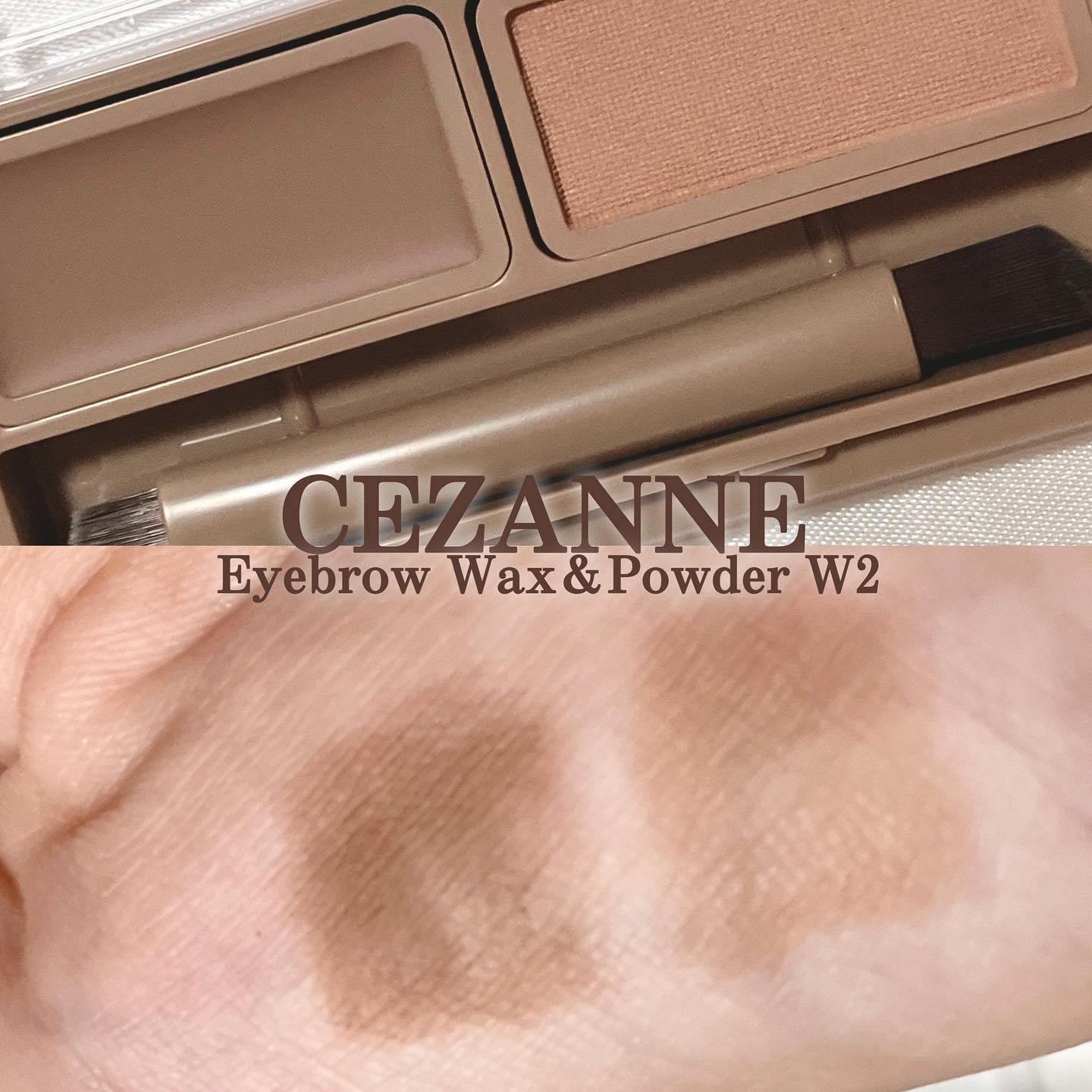 アイブロウワックス＆パウダー/CEZANNE/アイブロウを使ったクチコミ（1枚目）