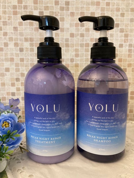 カームナイトリペアシャンプー/トリートメント/YOLU/市販シャンプーを使ったクチコミ(1枚目)