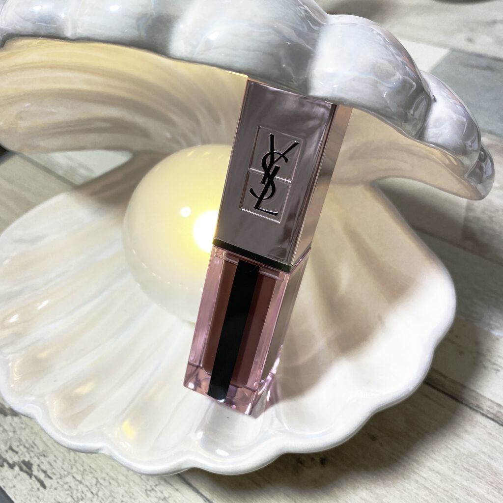 ルージュ ピュールクチュール ヴェルニ ウォーターグロウ/YVES SAINT LAURENT BEAUTE/口紅を使ったクチコミ（1枚目）