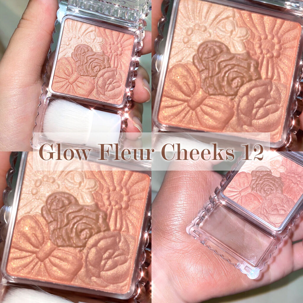 グロウフルールチークス/キャンメイク/パウダーチークを使ったクチコミ（1枚目）