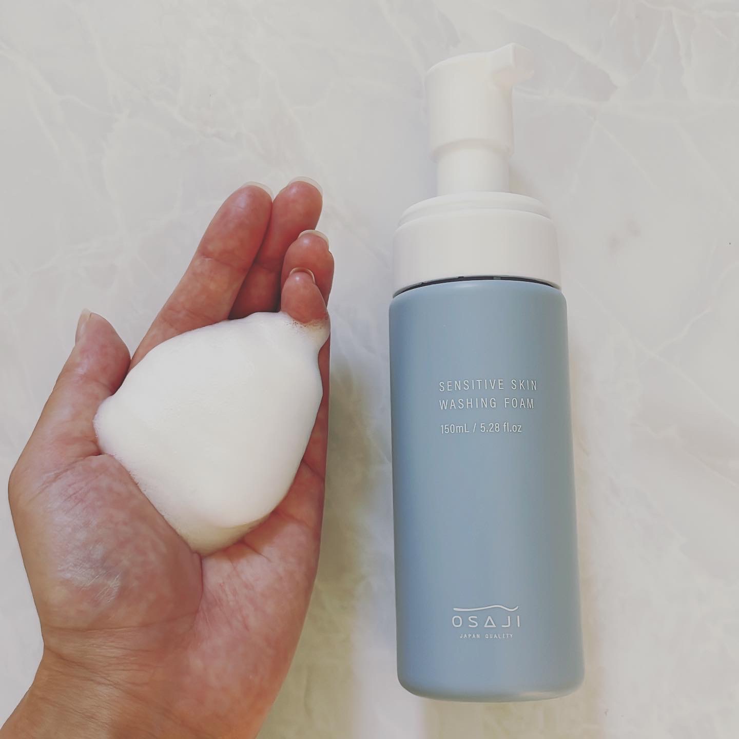 センシティブ スキン ウォッシングフォーム/OSAJI/泡洗顔を使ったクチコミ（3枚目）