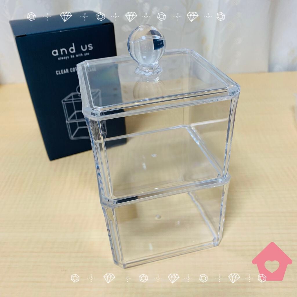 クリアコットンケース/and us/その他化粧小物を使ったクチコミ(1枚目)