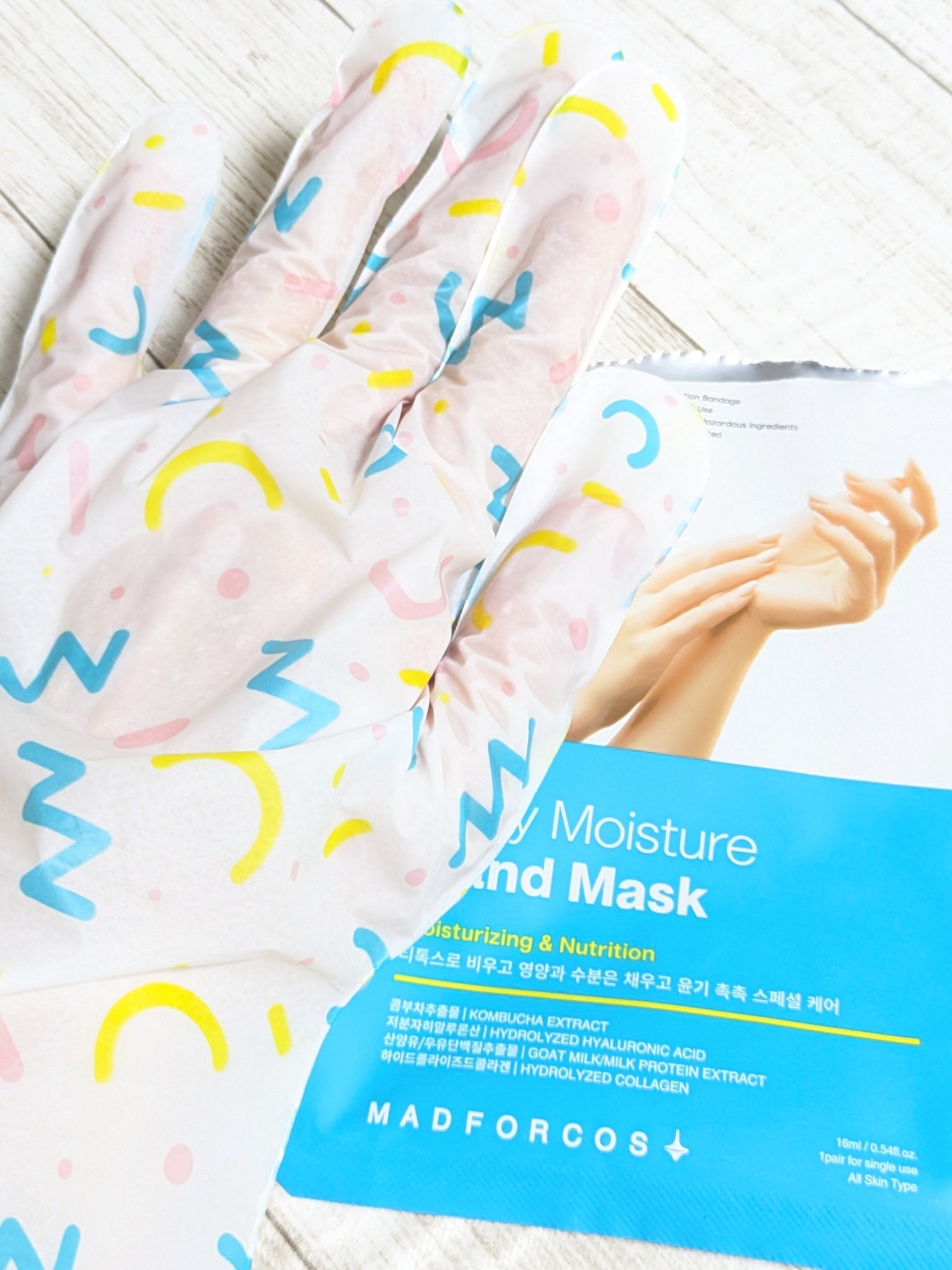 ミルキーモイスチャーハンドマスク/MADFORCOS/ハンドクリームを使ったクチコミ（2枚目）