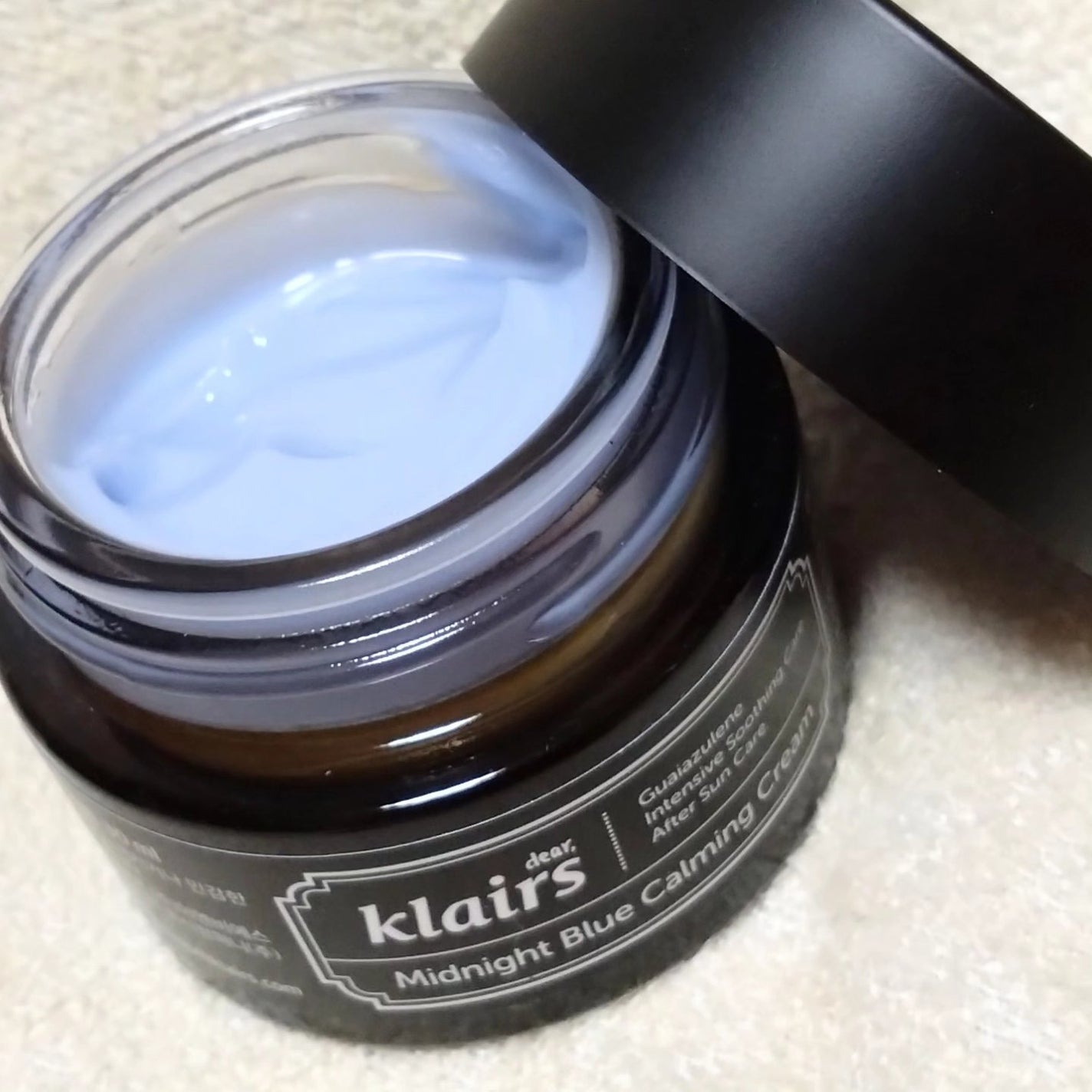ミッドナイトブルーカーミングクリーム/Klairs/フェイスクリームを使ったクチコミ(2枚目)