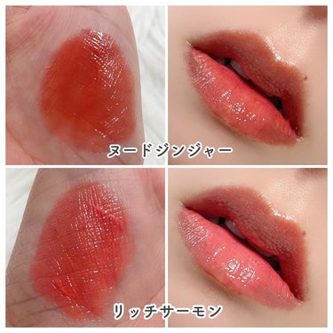 Water Glow Lip Tint 02 リッチサーモン（Rich Salmon）/INGA/口紅を使ったクチコミ（3枚目）