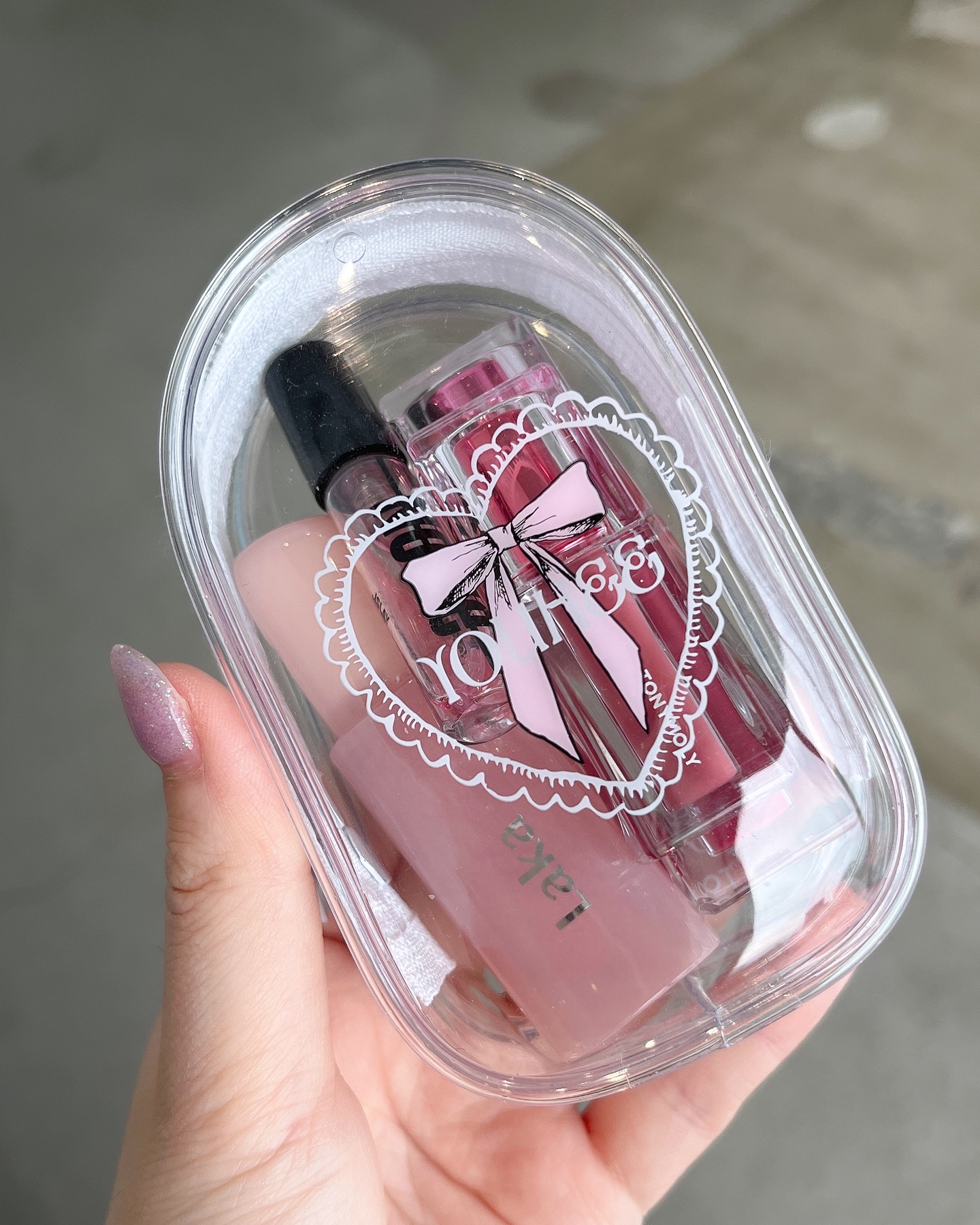 フルーティーグラムティント モダンピンクティー(限定)/Laka/リップティントを使ったクチコミ（2枚目）