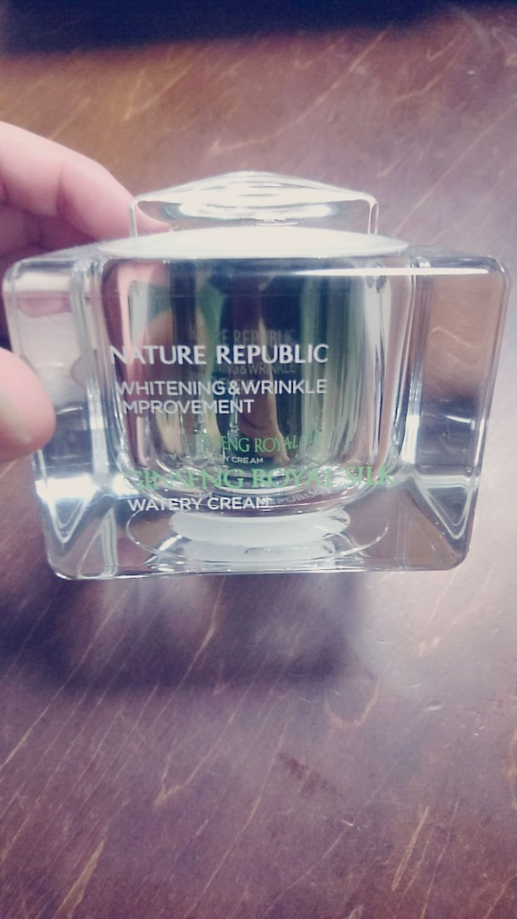 RY ウォータリークリーム GI（ジンセン ロイヤル シルク ウォータリー クリーム）/ネイチャーリパブリック/フェイスクリームを使ったクチコミ（1枚目）