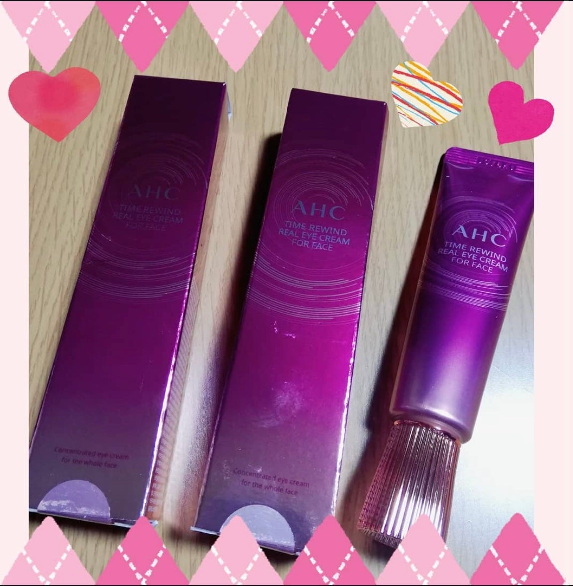 タイム リワインド リアル アイ クリーム フォー フェイス/AHC/フェイスクリームを使ったクチコミ(1枚目)