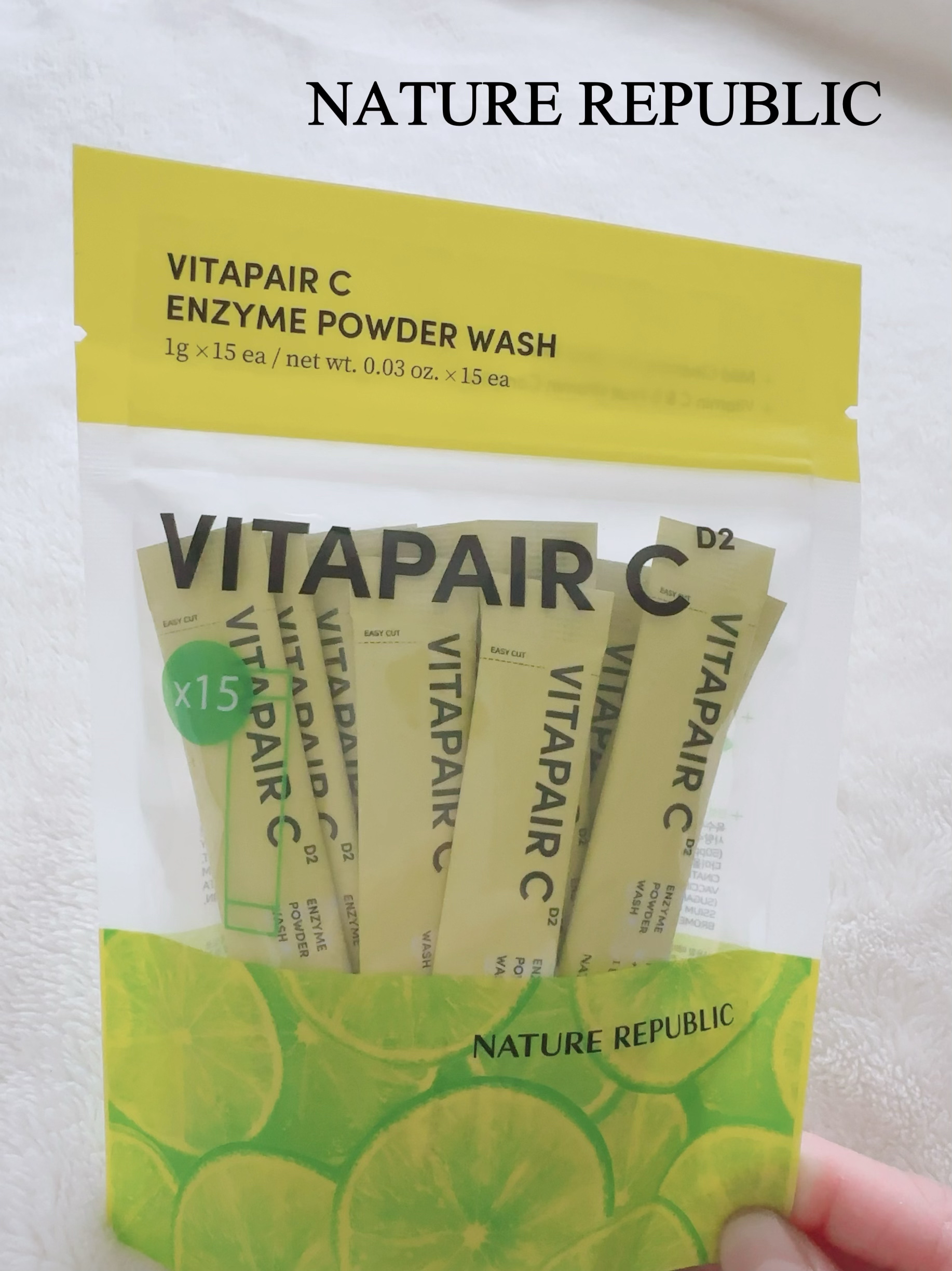 ビタペアC酵素洗顔パウダー/ネイチャーリパブリック/洗顔パウダーを使ったクチコミ（2枚目）
