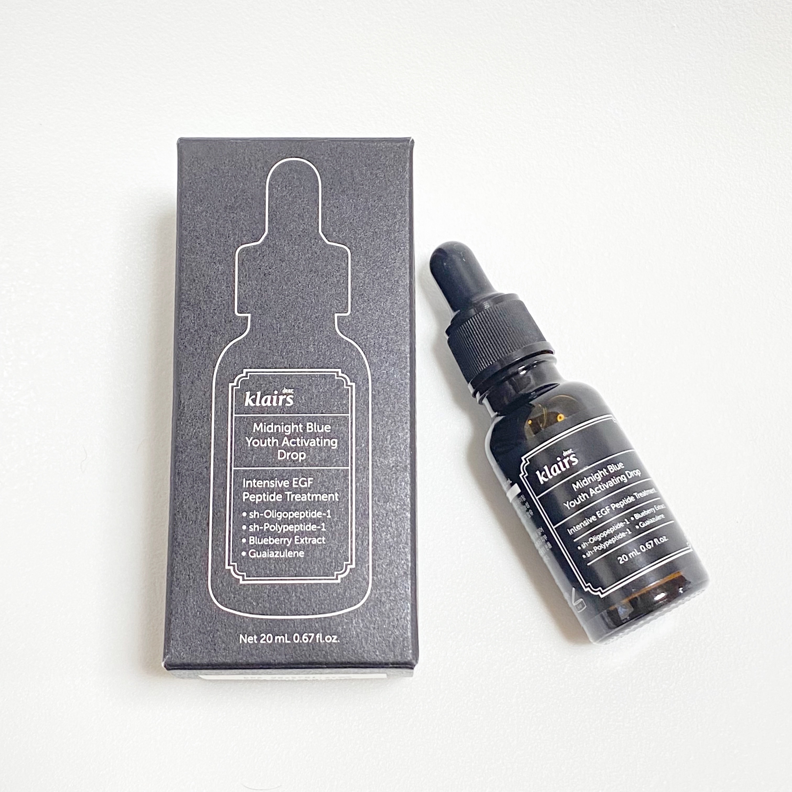 ミッドナイトブルーユースアクティベーティングドロップ(20ml)/Klairs/美容液を使ったクチコミ（1枚目）