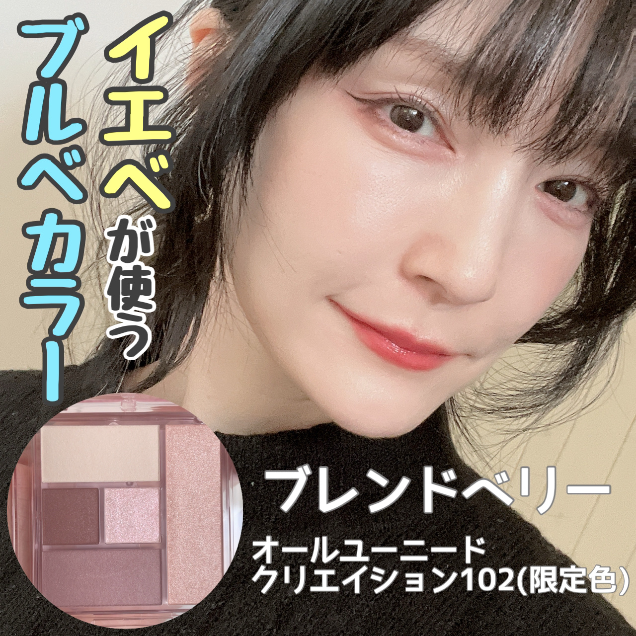 ブレンドベリー オールユーニード クリエイション 102 シュガープラムフェアリー(限定色)/BLEND BERRY/マルチパレットを使ったクチコミ（1枚目）
