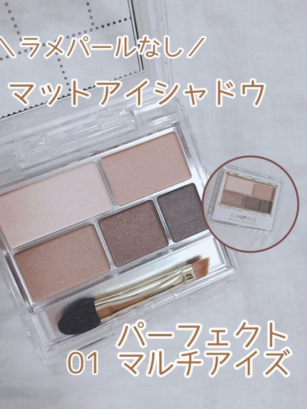 パーフェクトマルチアイズ/キャンメイク/アイシャドウパレットを使ったクチコミ(1枚目)