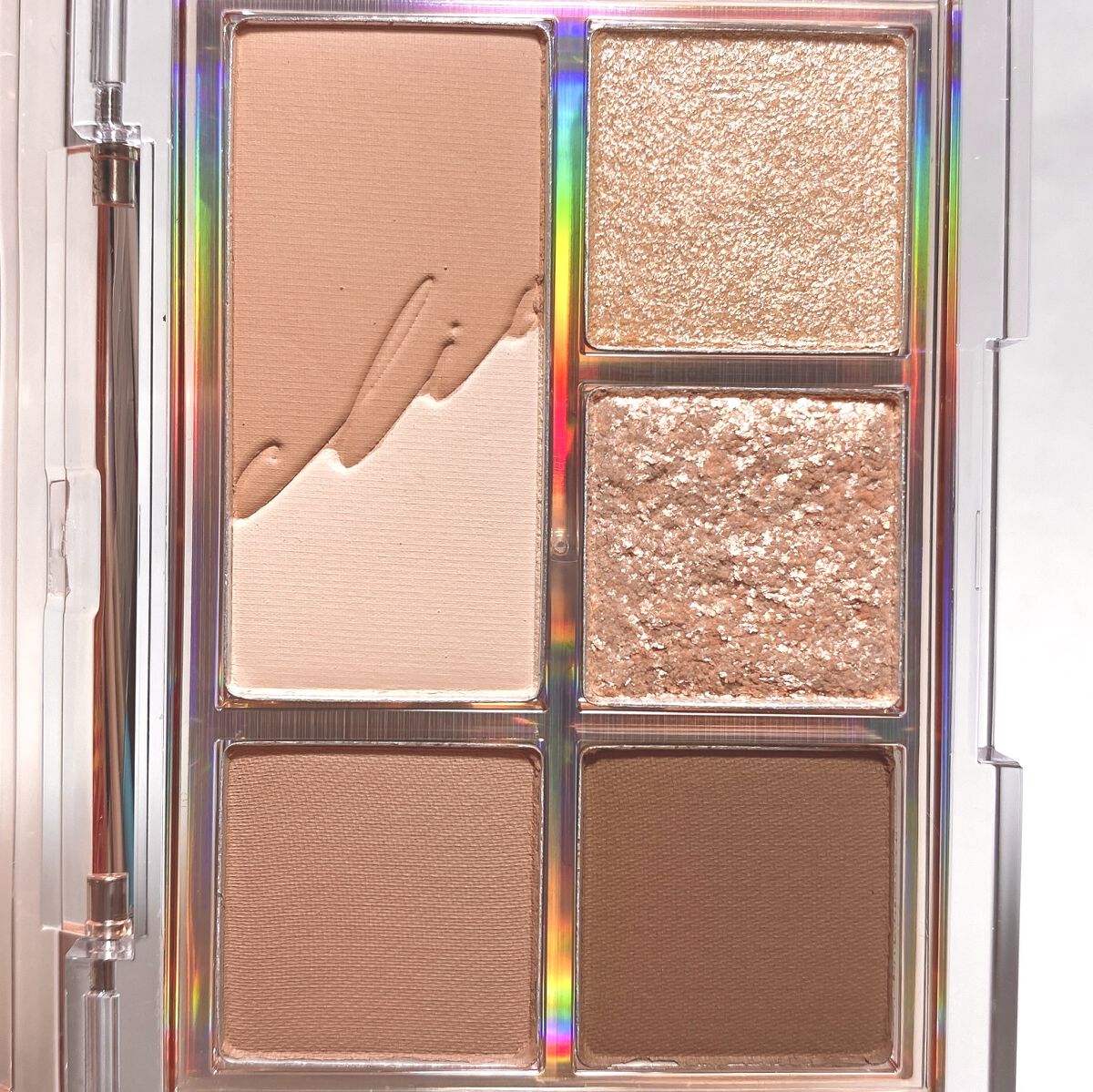 プロ アイパレット ミニ 04 FALLING IN NUDE/CLIO/アイシャドウパレットを使ったクチコミ（3枚目）