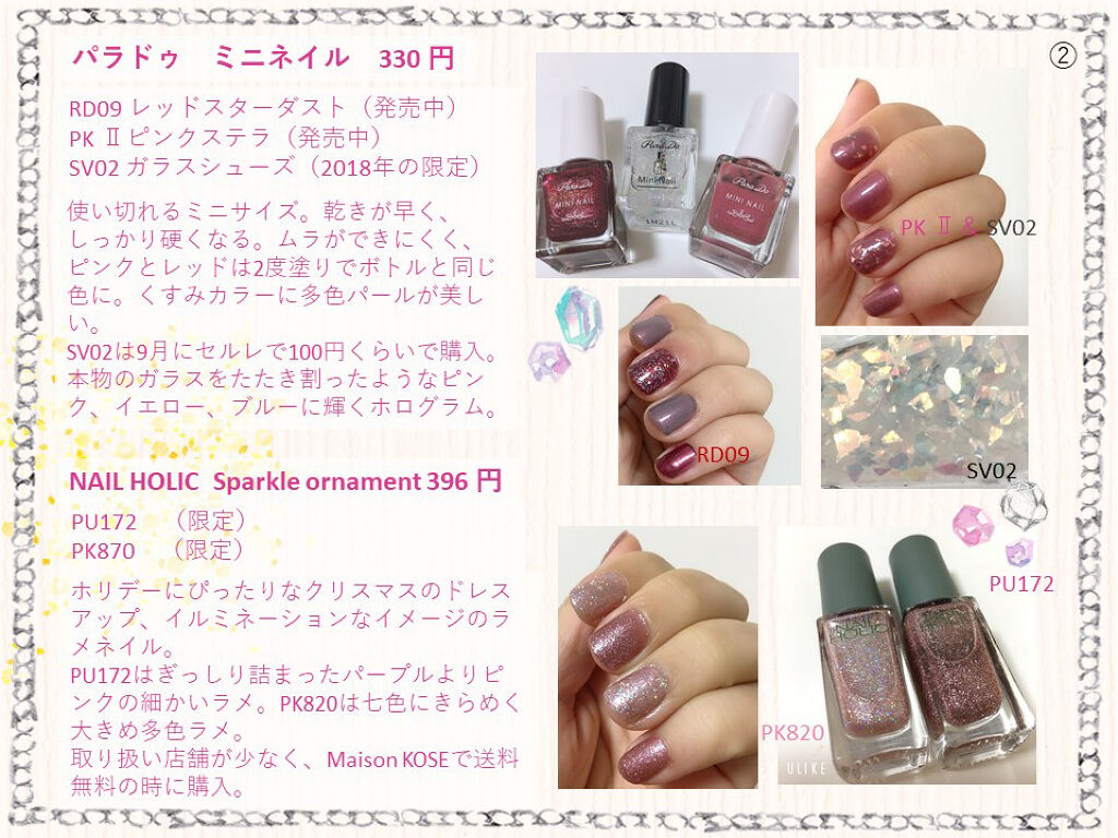 カラフルネイルズ PK870/キャンメイク/マニキュアを使ったクチコミ（3枚目）