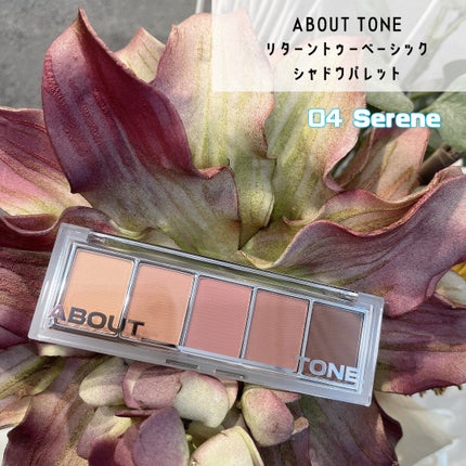 リターントゥーベーシックシャドウパレット/ABOUT TONE/アイシャドウパレットを使ったクチコミ(1枚目)