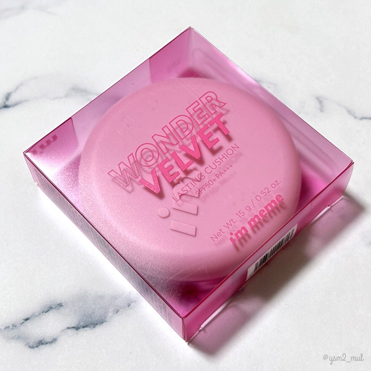 ワンダーベルベットラスティングクッション/i’m meme/クッションファンデーションを使ったクチコミ(7枚目)