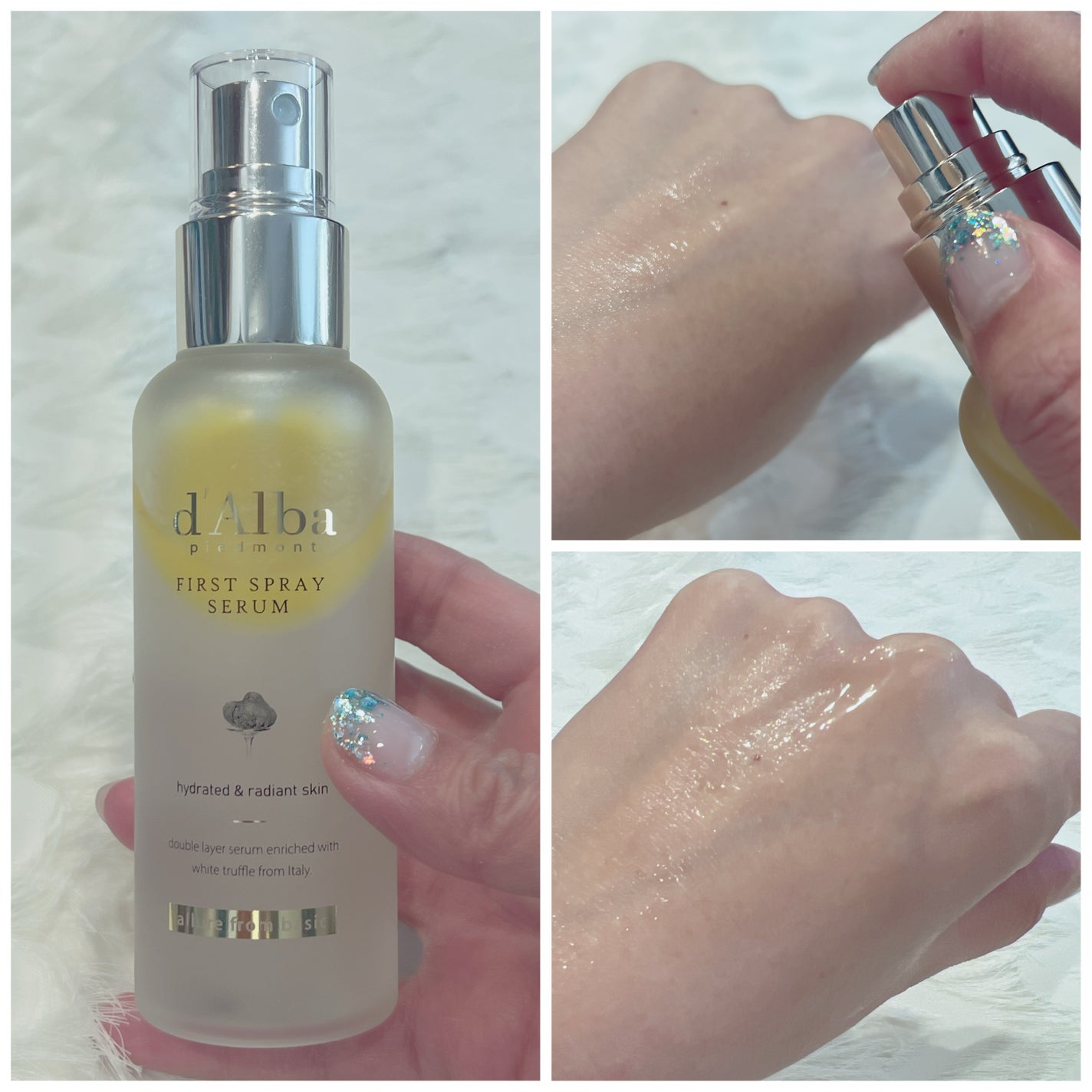ダルバ ホワイトトリュフファーストスプレーセラム/ダルバ/ミスト状化粧水を使ったクチコミ(2枚目)