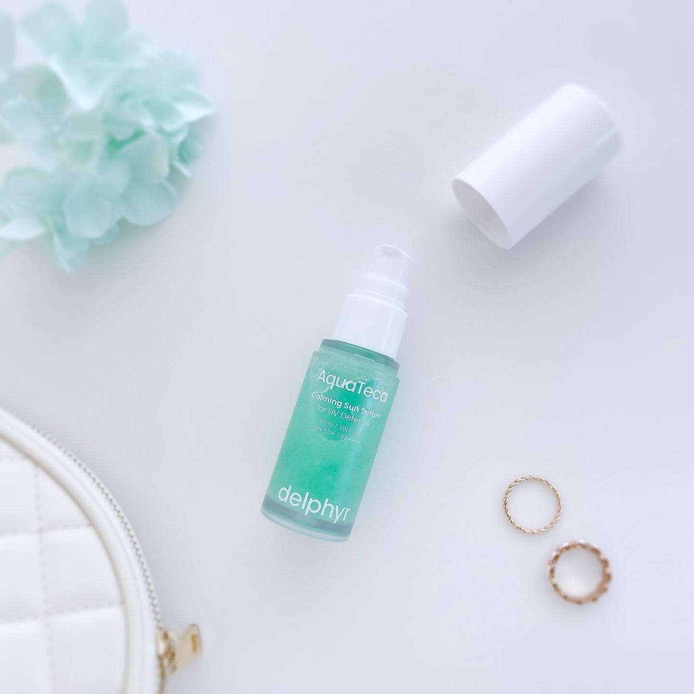 AquaTeca calming sun serum/Delphyr/日焼け止めローションを使ったクチコミ(1枚目)