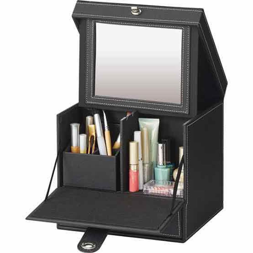 コスメボックス DIVINOS(ブラック)/ニトリ/その他を使ったクチコミ（1枚目）