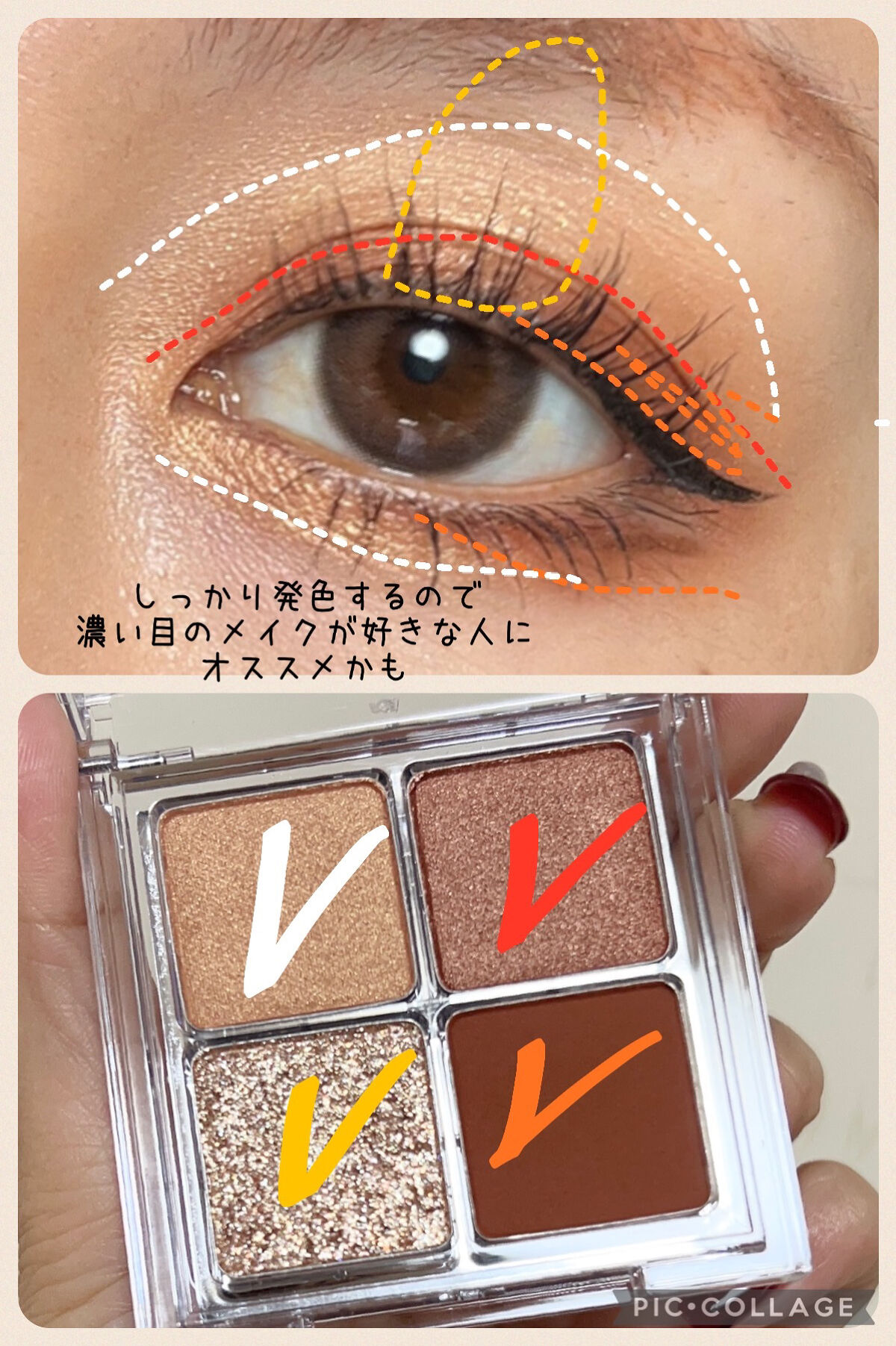 ドレッシーシャドウR 01 キャラメリゼ/CipiCipi/アイシャドウパレットを使ったクチコミ（3枚目）
