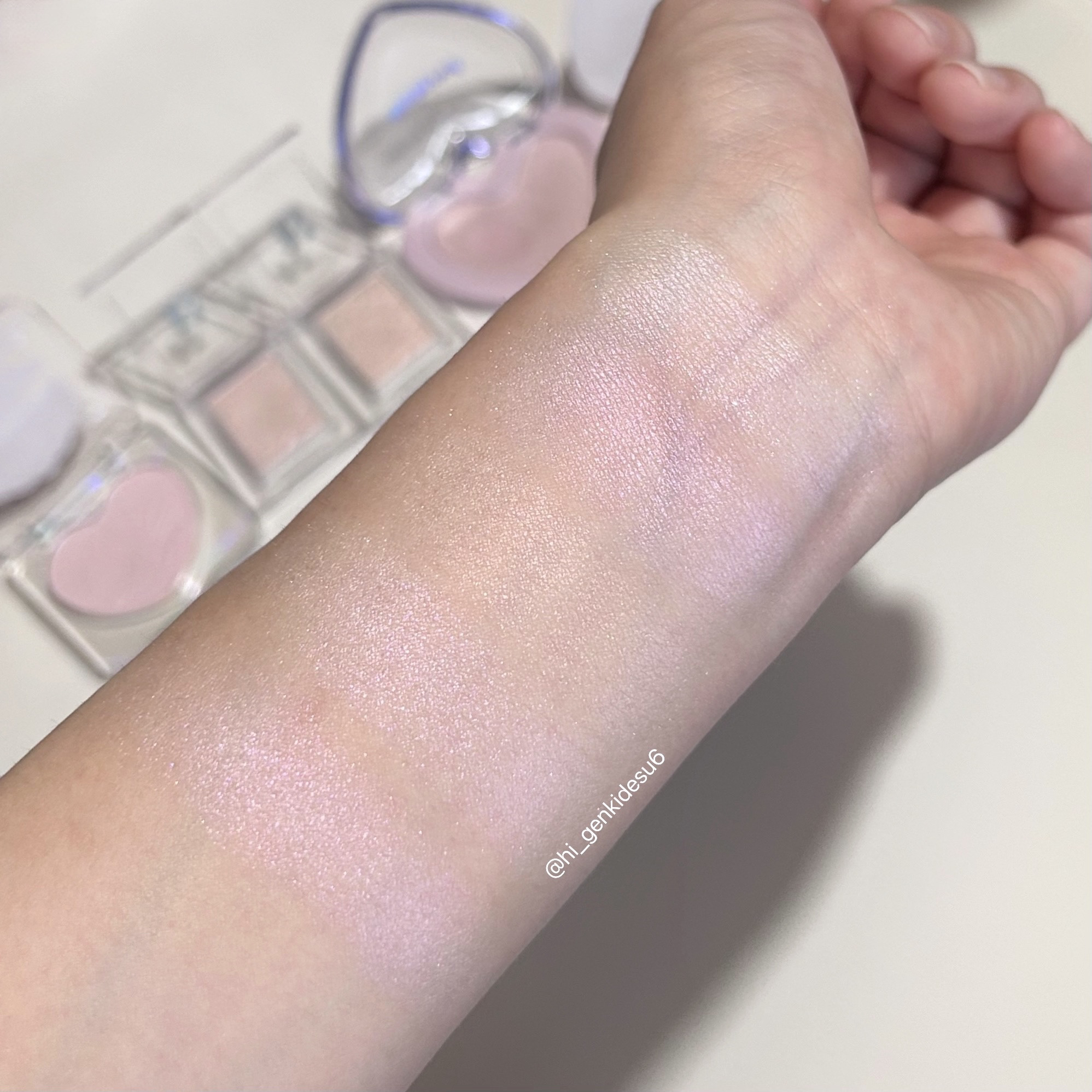 ハートポップブラッシャー ピンクアブー/ETUDE/パウダーチークを使ったクチコミ（2枚目）