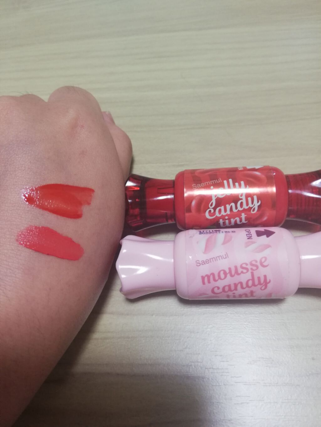 ムース キャンディー ティント/the SAEM/リップティントを使ったクチコミ（3枚目）