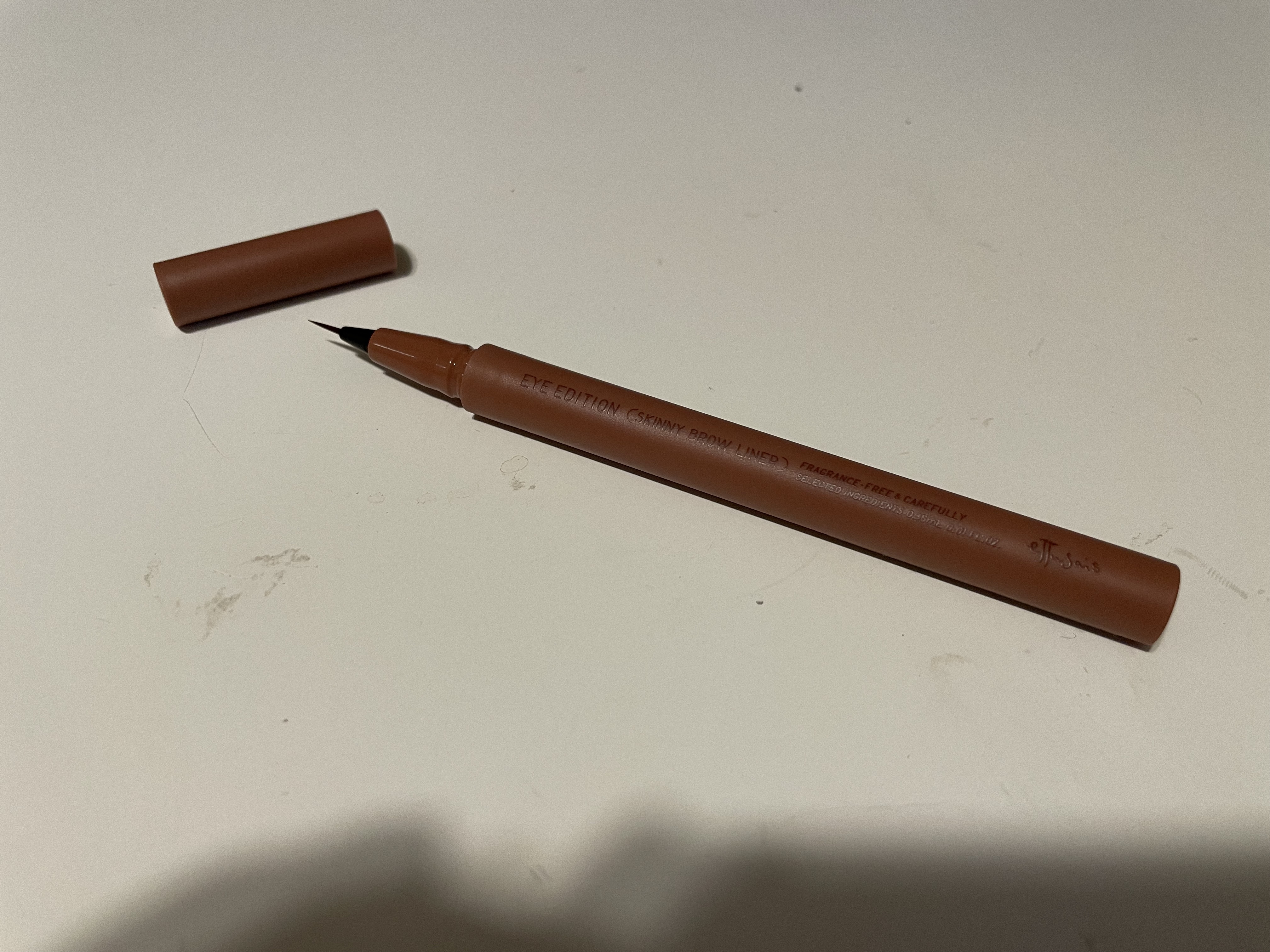 エテュセ アイエディション(スキニーブロウライナー) 02 アッシュピンク/ettusais/リキッドアイブロウを使ったクチコミ（1枚目）