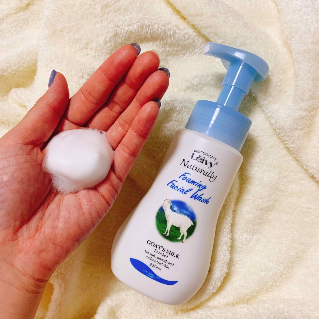 レイヴィーフォームフェイシャルウォッシュ ゴートミルク/Leivy/洗顔フォームを使ったクチコミ（2枚目）
