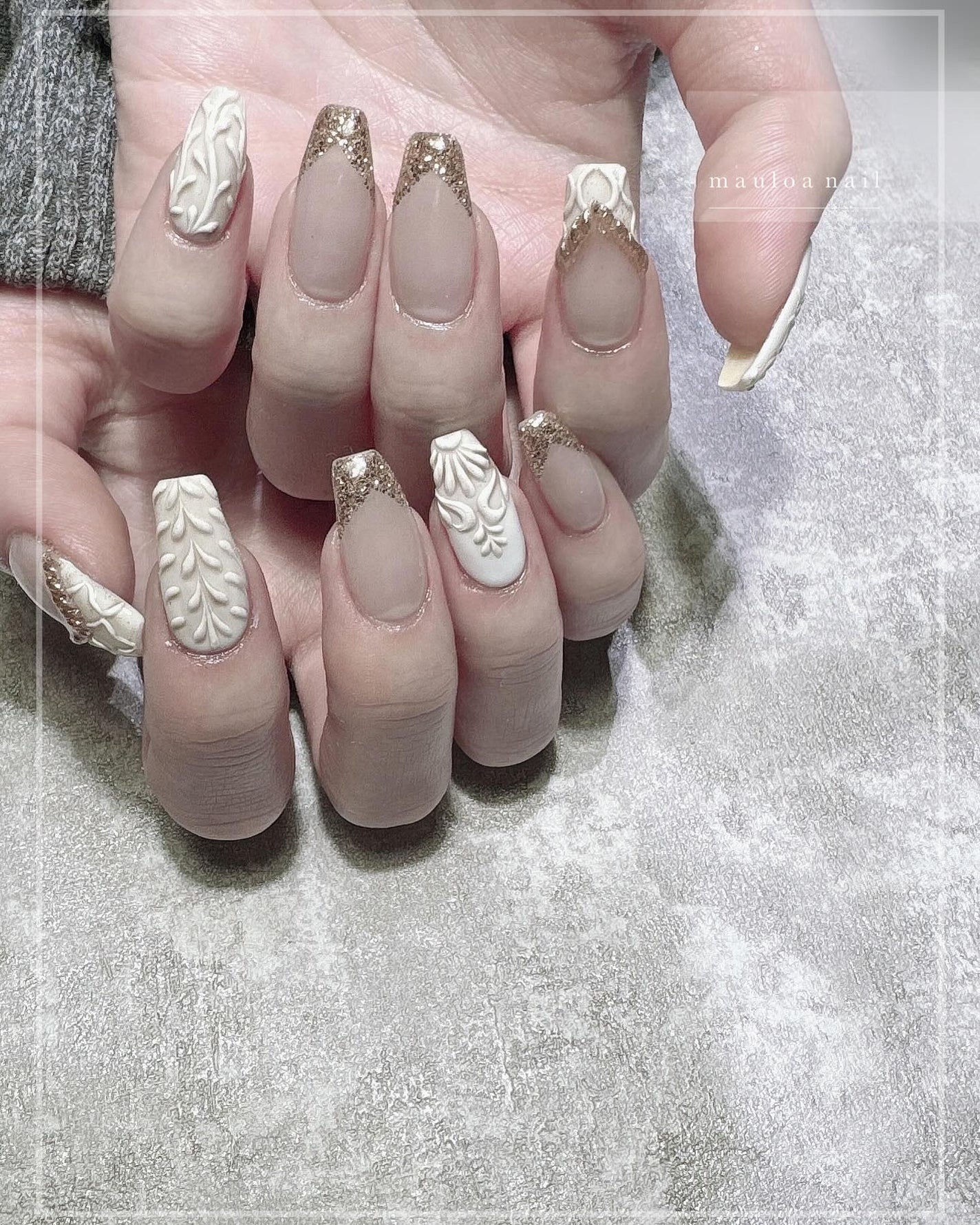 mauloa_nail on LIPS 「・ 手書きアート😋🩷いつもありがとうございます✨・・・ネイルや..」(1枚目)