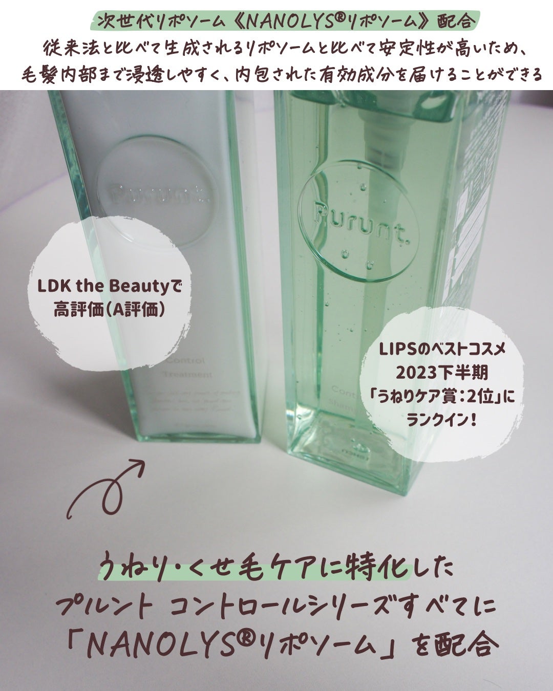 プルント コントロール美容液シャンプー/トリートメント/Purunt./市販シャンプーを使ったクチコミ(2枚目)