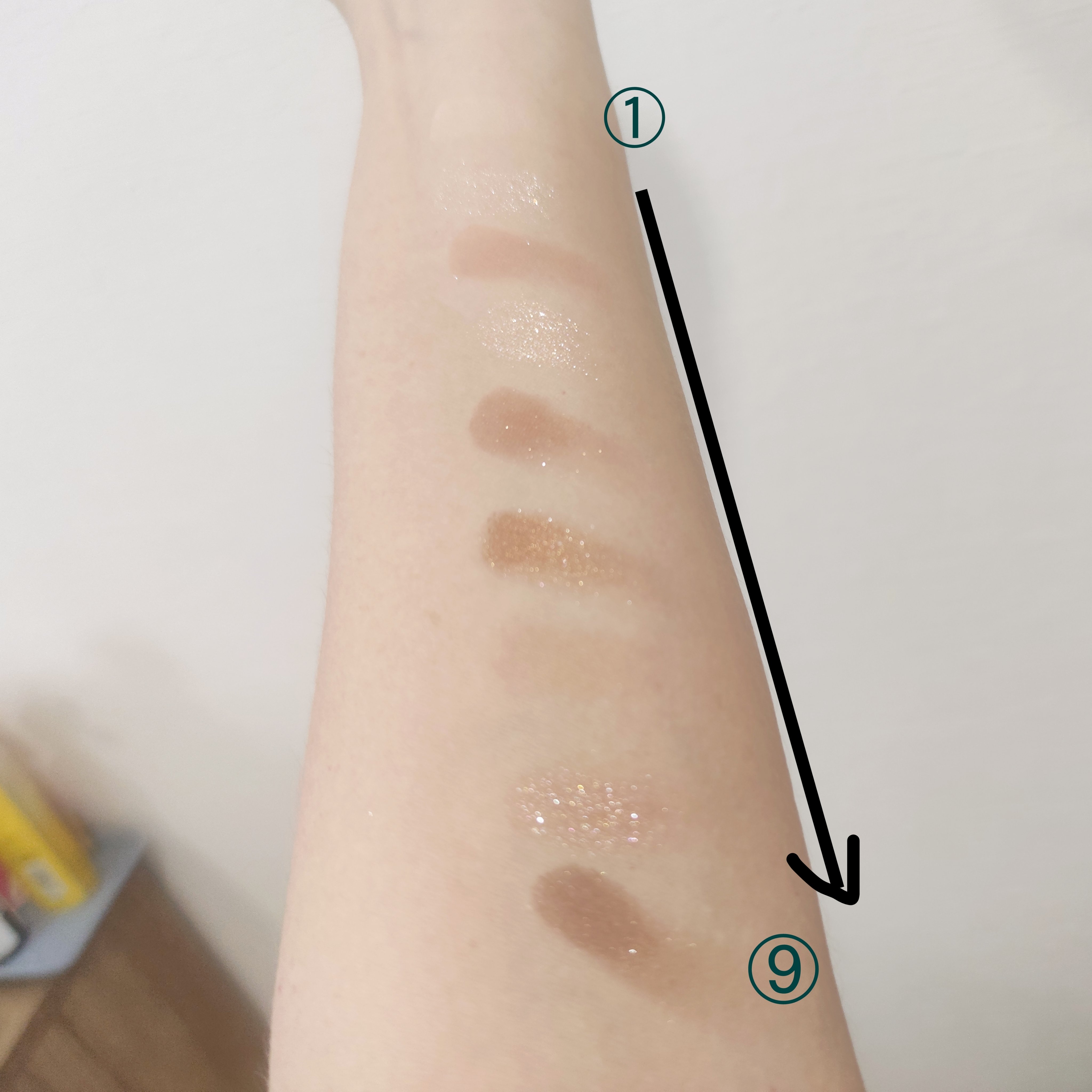 シャドウパレット 01 シュガーブラウニー/dasique/アイシャドウパレットを使ったクチコミ（3枚目）