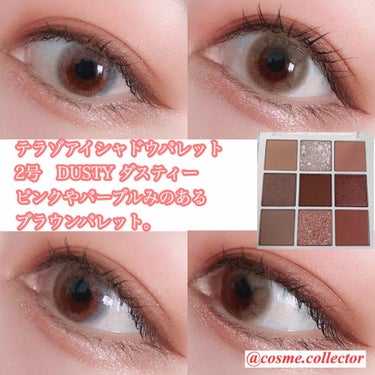 TERRAZZO Shadow palette/HOLIKA HOLIKA/アイシャドウパレットを使ったクチコミ（4枚目）