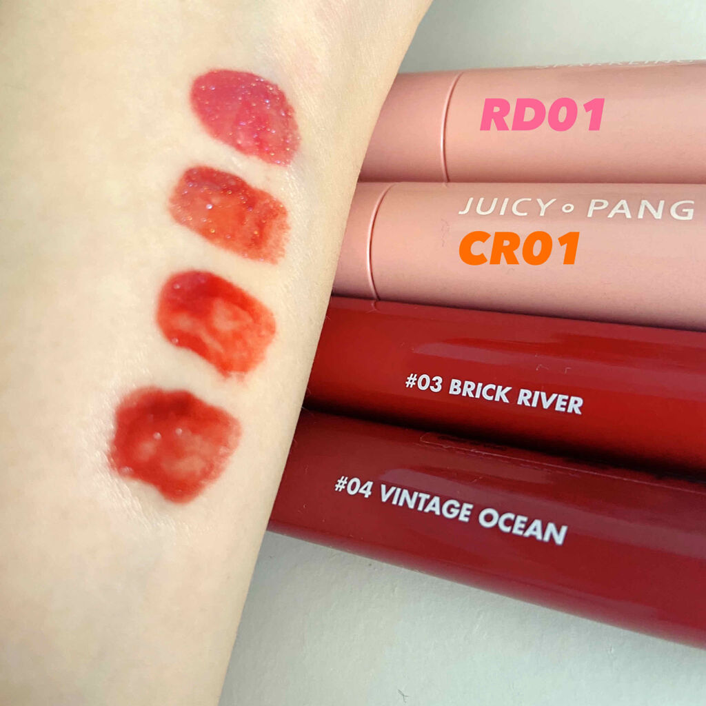 グラスティングウォーターティント/rom&nd/リップティントを使ったクチコミ（2枚目）