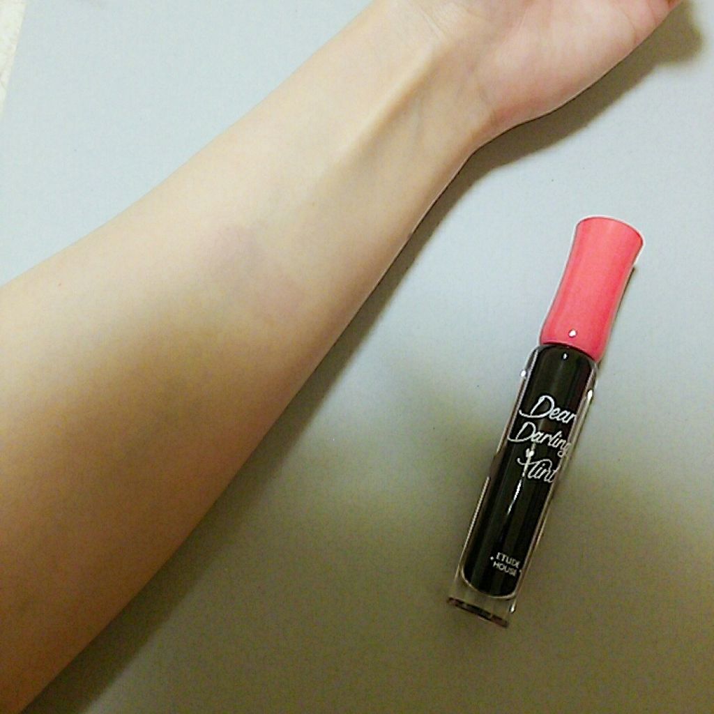 ディアダーリン ウォータージェルティント BK801(グレープ)（生産終了）/ETUDE/リップティントを使ったクチコミ（2枚目）