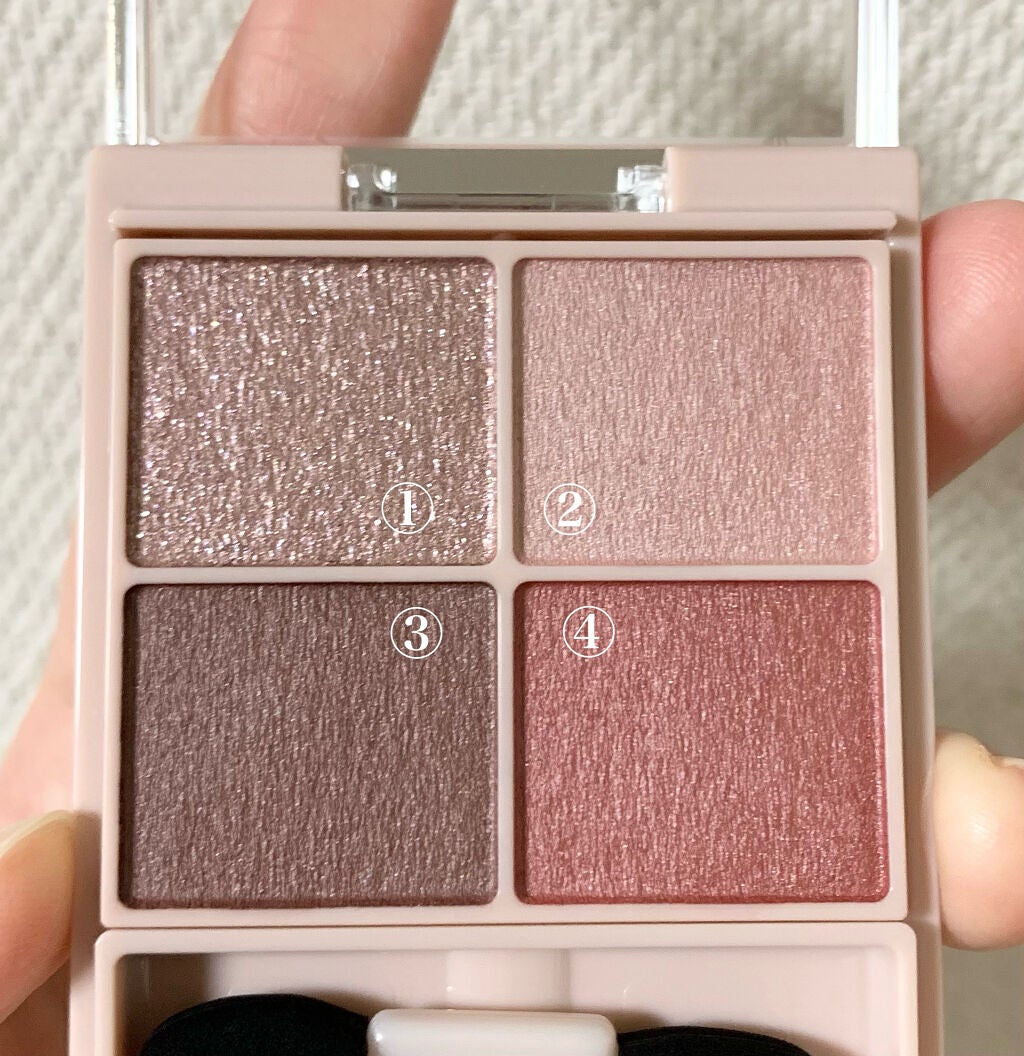 シルキースフレアイズ(マットタイプ)/キャンメイク/アイシャドウパレットを使ったクチコミ(3枚目)