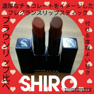 ショコラリップスティック 0A02 ヘーゼルナッツ/SHIRO/口紅を使ったクチコミ（1枚目）