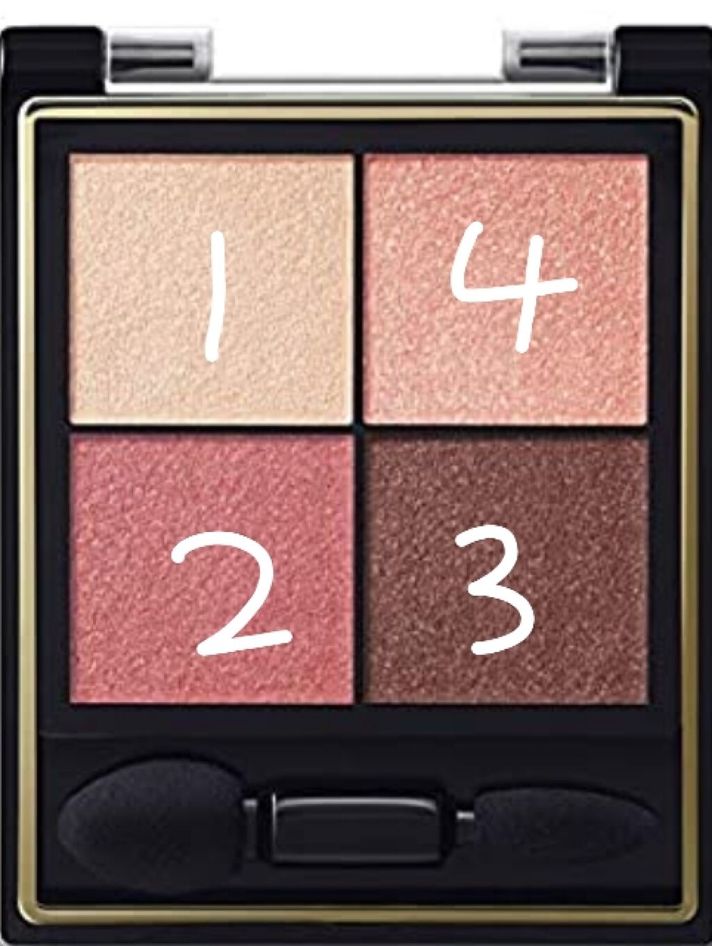 リアルクローズシャドウ/excel/アイシャドウパレットを使ったクチコミ（2枚目）