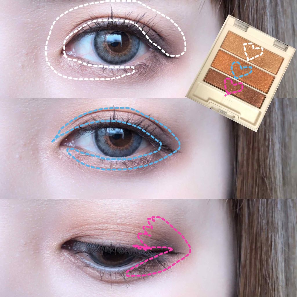 AC グラデーションアイカラー/AC MAKEUP/アイシャドウパレットを使ったクチコミ（2枚目）