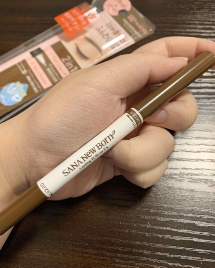 ラスティングWブロウEX N/サナ ニューボーン/リキッドアイブロウを使ったクチコミ(1枚目)